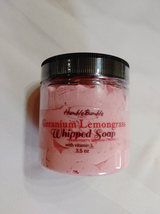 Geranium Lemongrass Whipped Soap